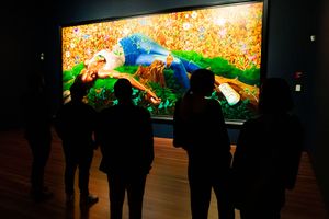 Exhibition view: Kehinde Wiley, _An Archaeology of Silence_, de Young Museum, San Francisco (18 March–15 October 2023). Courtesy Fine Arts Museums of San Francisco. Photo: Drew Altizer.
